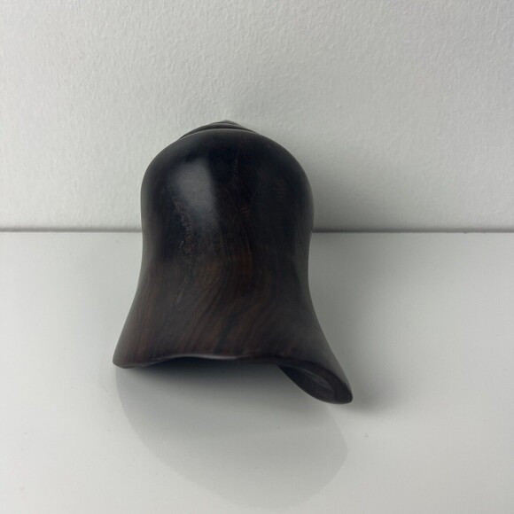 Vintage Wooden Conch Shell Natural Finish Decorative Figural Paper Weight - Picture 3 of 5